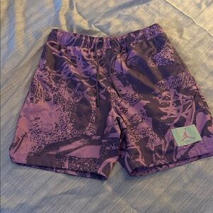 Jordan Abstract Purple Swim Trunks